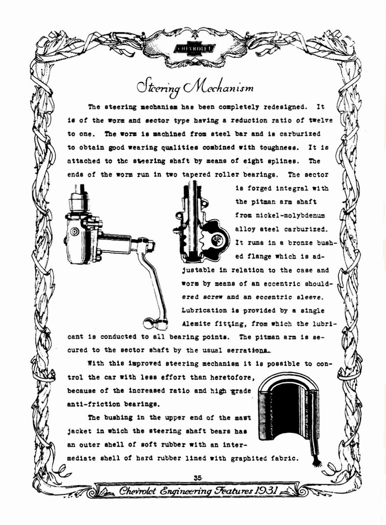1931 Chevrolet Engineering Features Page 11
